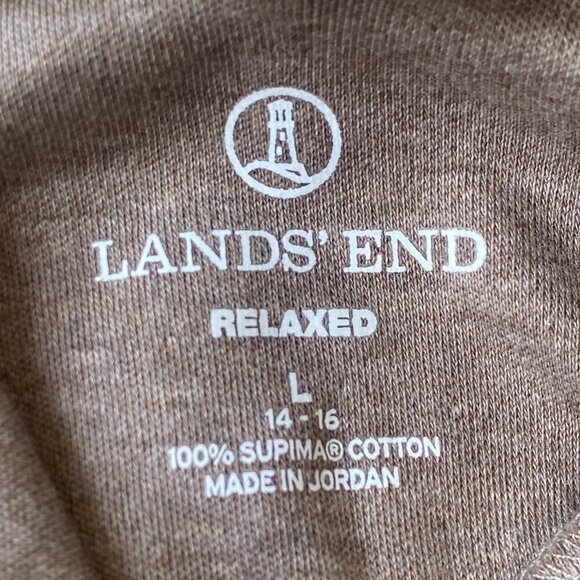 Lands' End Supima Cotton Basic Turtle Neck Long Sleeve Pullover Sweater Size L‎ - Picture 7 of 9